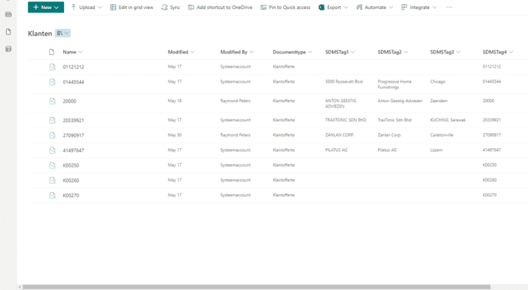 SmartDMS in Sharepoint