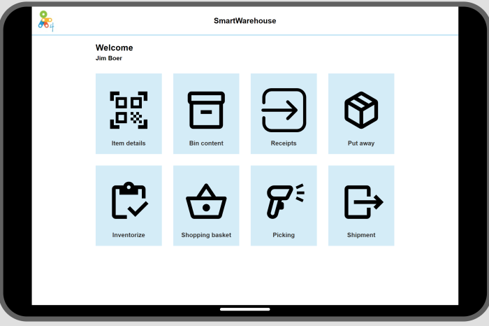 SmartWarehouse voor tablets